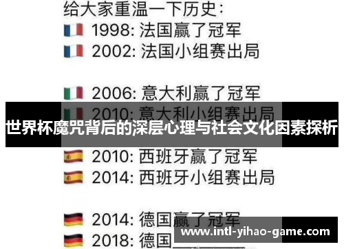 世界杯魔咒背后的深层心理与社会文化因素探析 世界杯魔咒背后的深层心理与社会文化因素探析