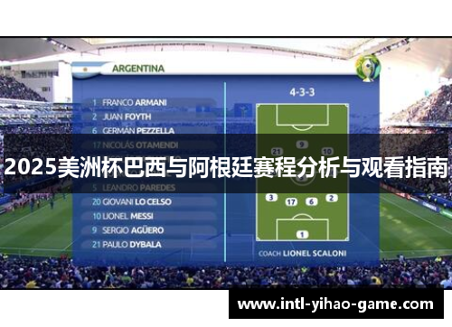 2025美洲杯巴西与阿根廷赛程分析与观看指南 2025美洲杯巴西与阿根廷赛程分析与观看指南